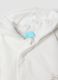 Giacca bianca imbottita in misto cotone organico con ricamo Mickey per neonato_3