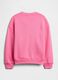 Pink cotton blend sweatshirt_1