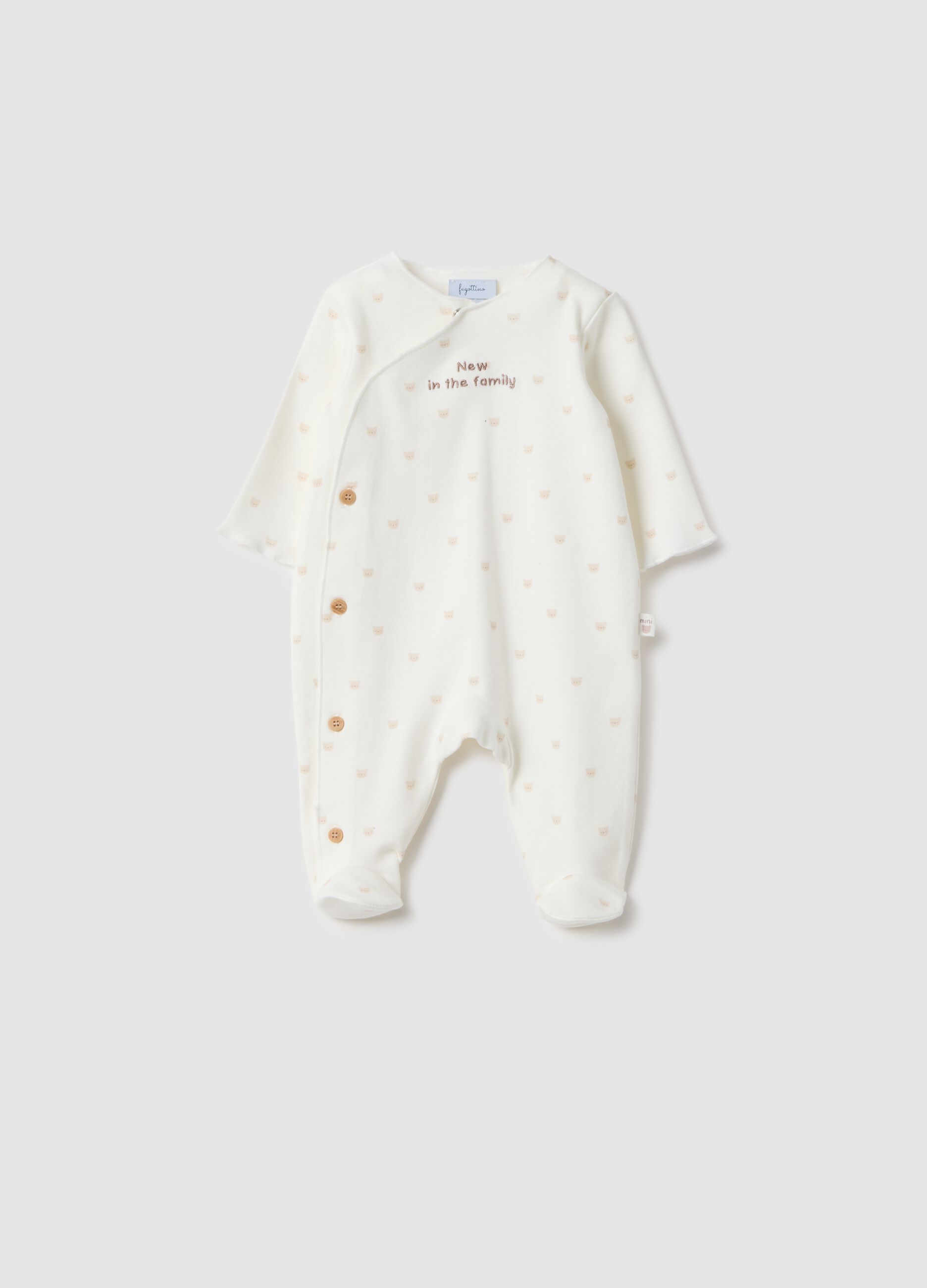 Baby girl's long sleeve pure cotton white bodysuit