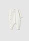 Baby girl's long sleeve pure cotton white bodysuit_0