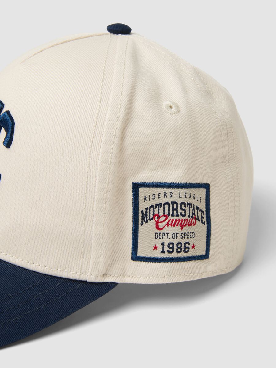 Cappello da baseball in puro cotone multicolor da bambino con ricamo_2