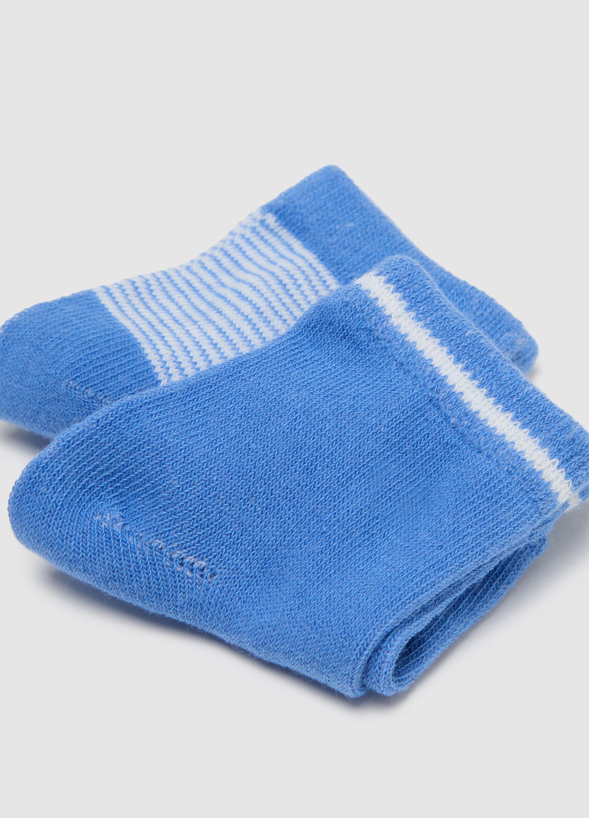 Baby Socks Tripack Set in Multicolour Cotton Blend