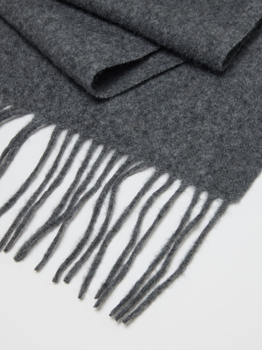 Grey Pure Cashmere Scarf_2