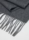 Grey Pure Cashmere Scarf_2