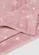 Copertina rosa con stampa stelle per culla effetto pelliccia_1