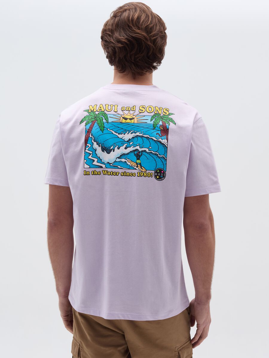 T-shirt stampa logo con motivo surf_2