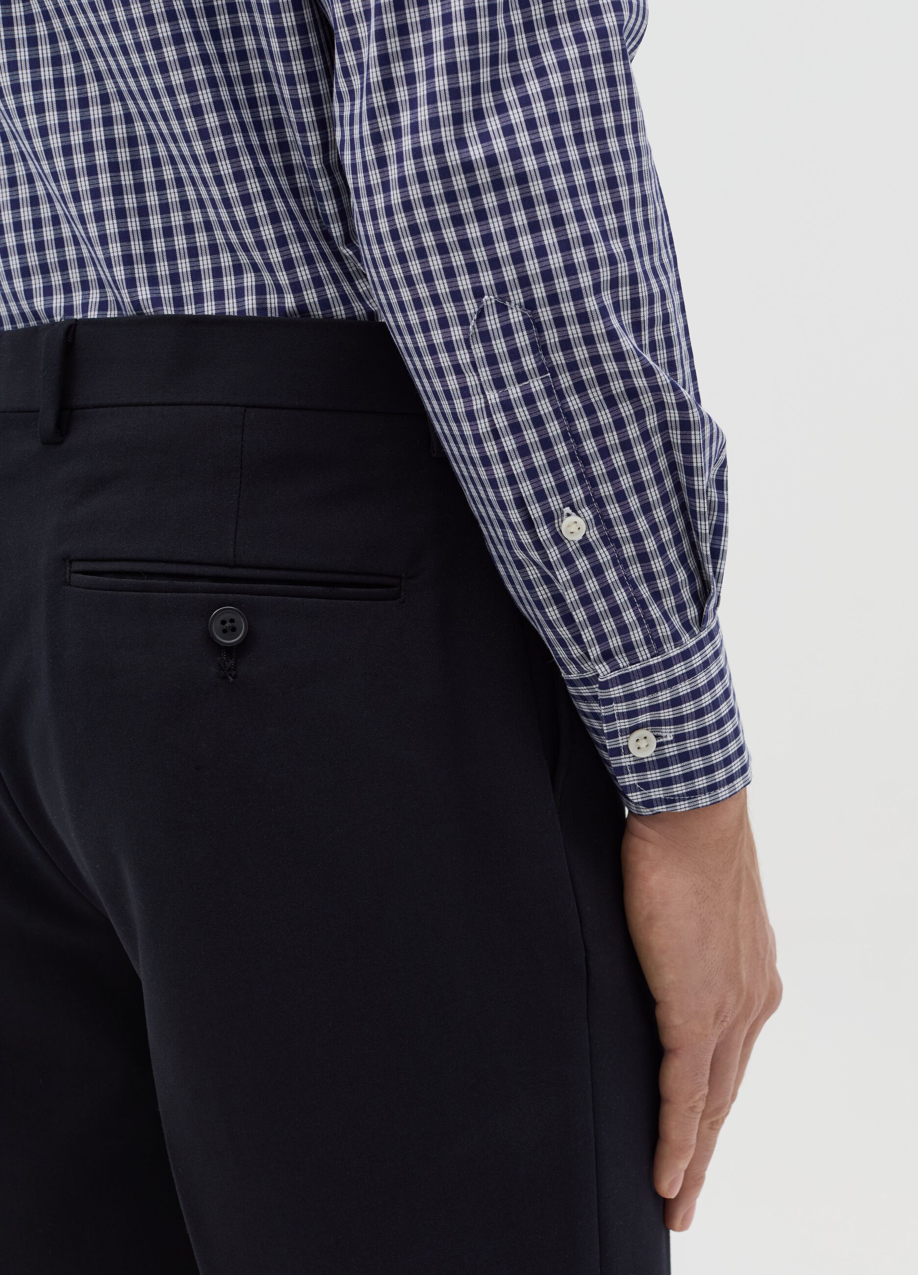 Regular-fit easy-iron check shirt