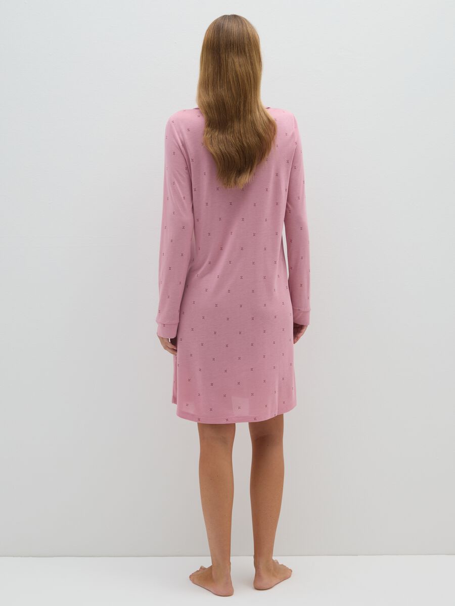Pink Viscose Nightdress_2