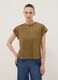 Green fitted pure cotton short-sleeve T-shirt_2
