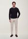 Black crew-neck viscose-blend jumper, regular fit_1
