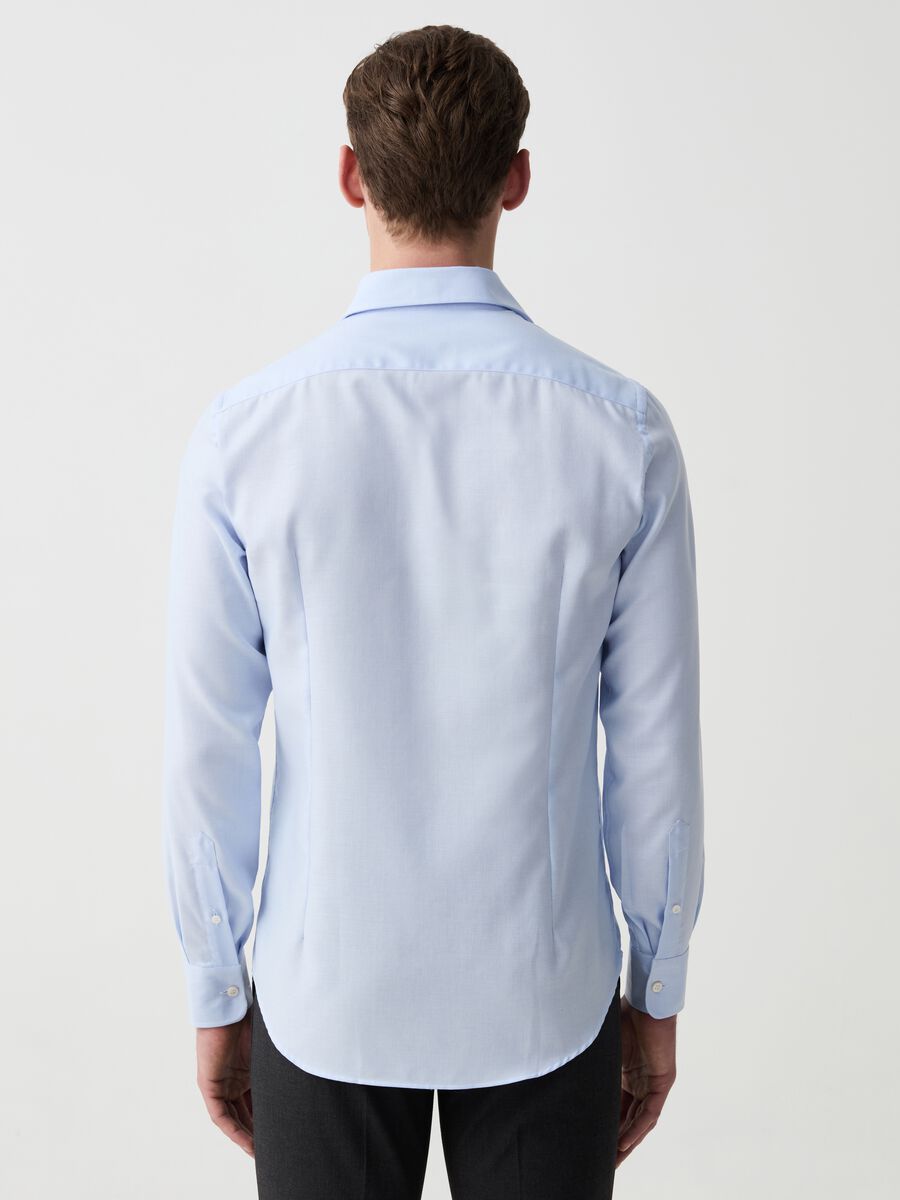 Solid colour slim-fit easy-iron shirt_2