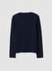 T-shirt blu girocollo in viscosa e lana elasticizzata regular fit_6