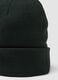 Black jersey knit beanie with turn-up cuff_2