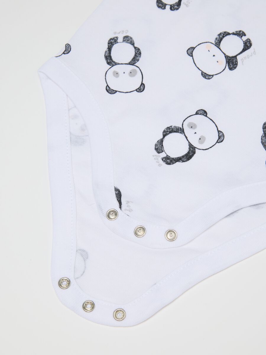 Multicolour pure cotton baby bodysuit tripack_2