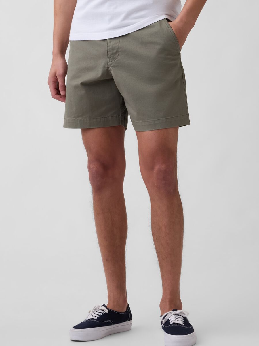 Stretch cotton shorts_1