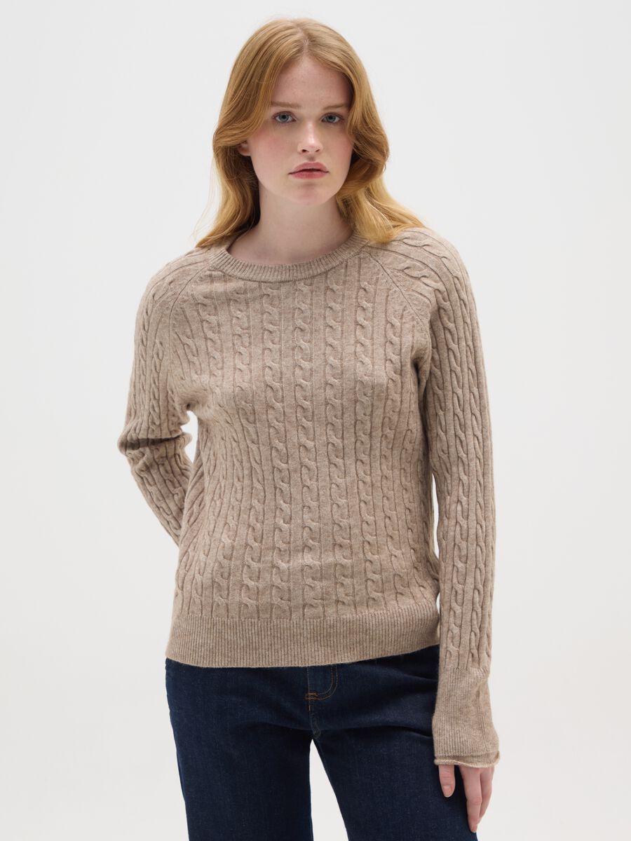 Maglia beige regular fit_0