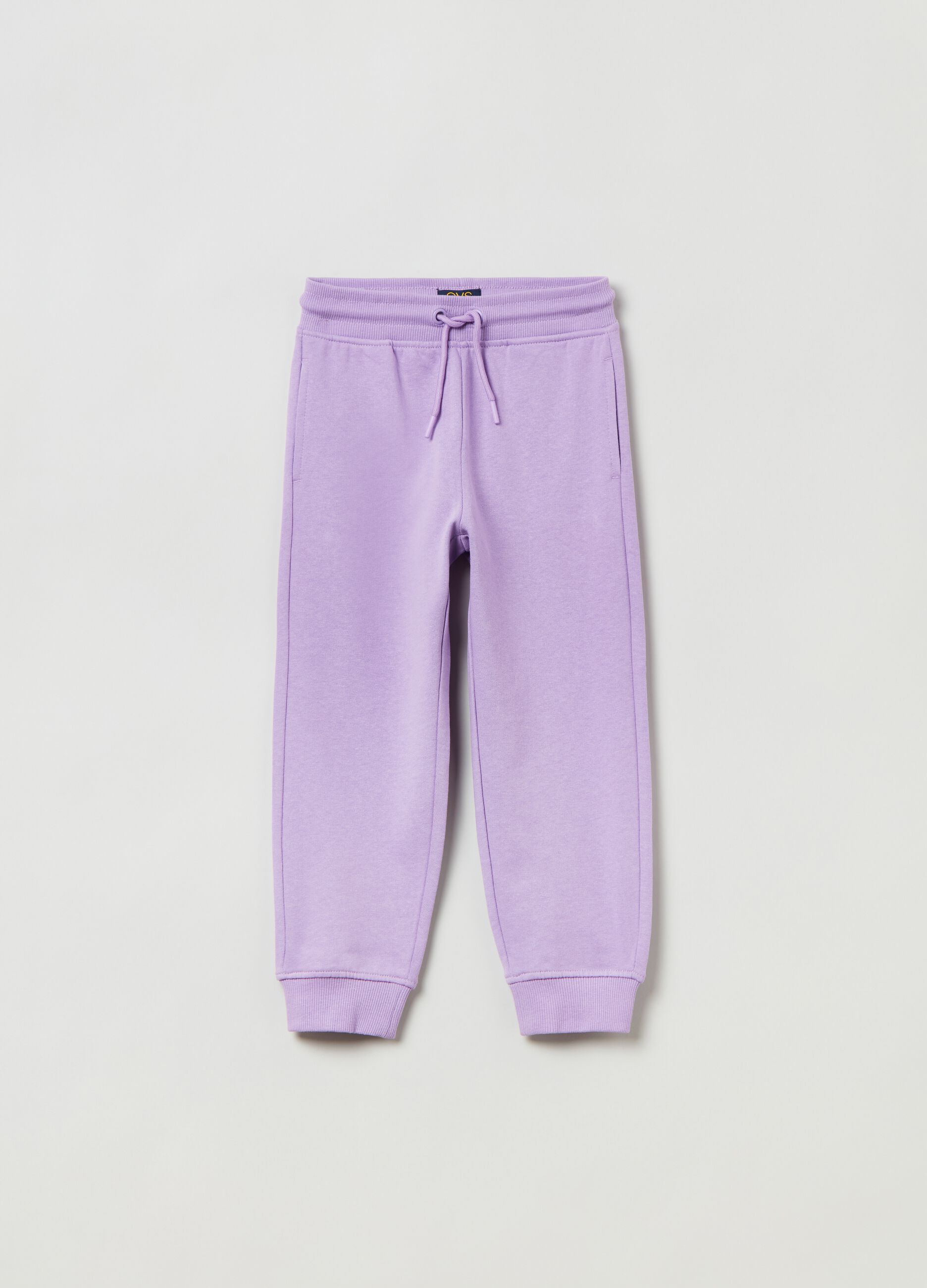Joggers in felpa con coulisse_0