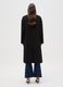 Black long coat in wool and cashmere blend regular fit_2
