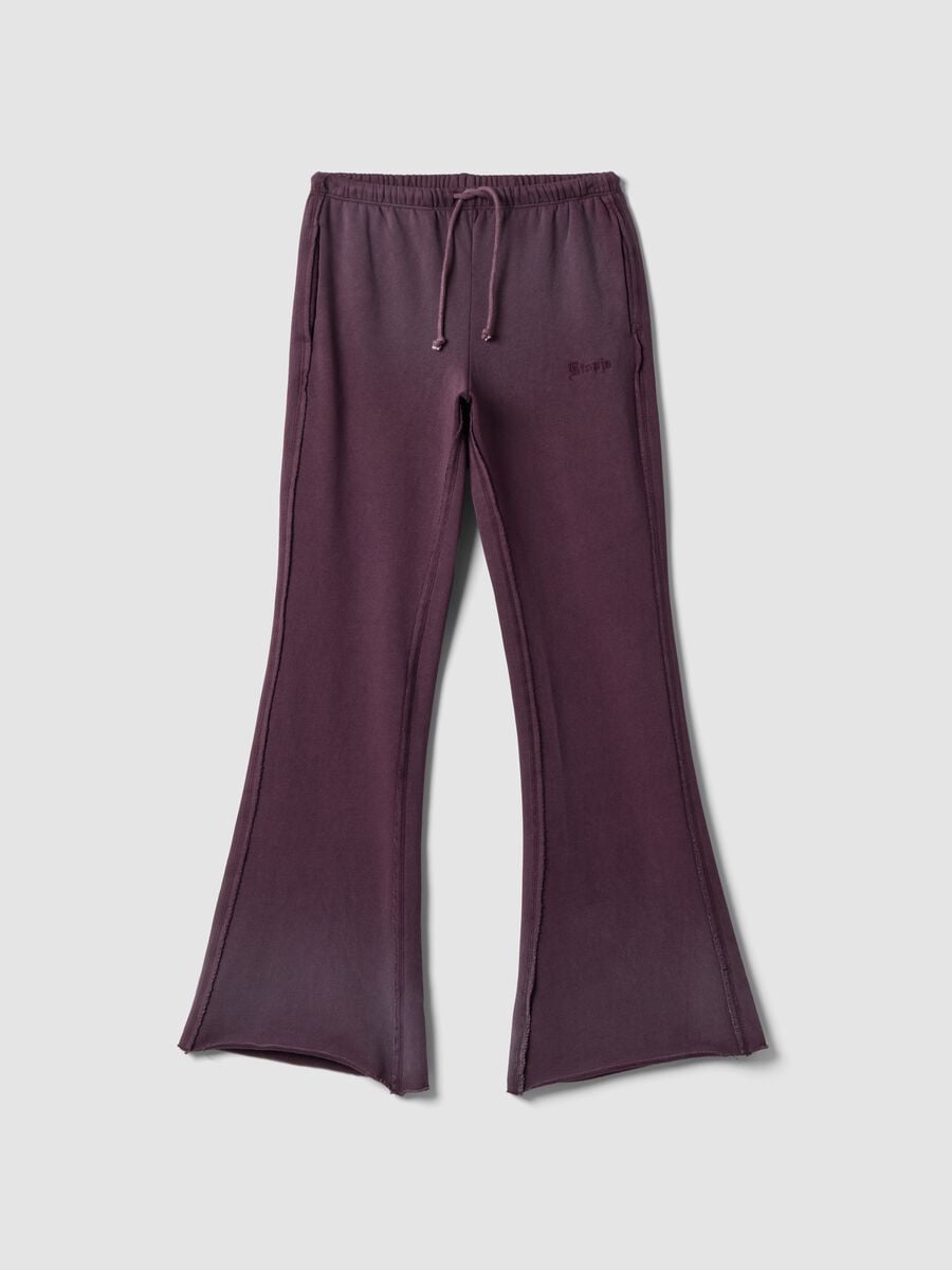 Flare Sweatpants Sunfaded Wine_0