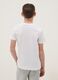 T-shirt in puro cotone bianca da ragazzo regular fit_1