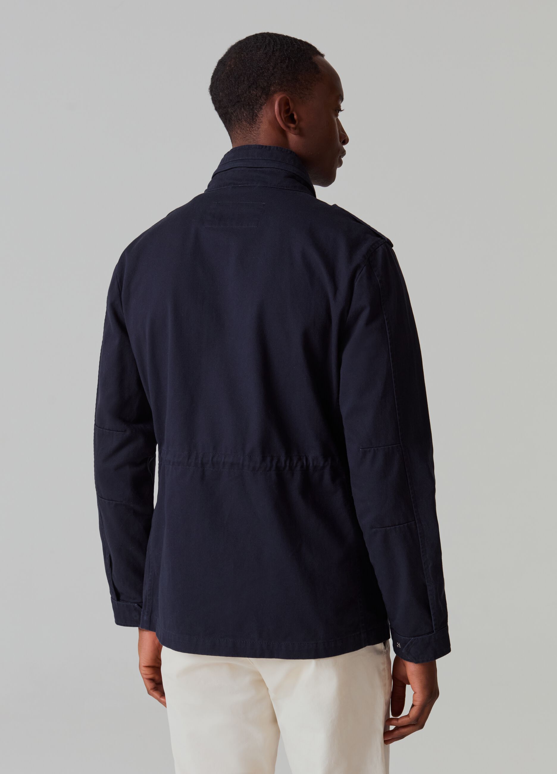 Safari jacket with hood