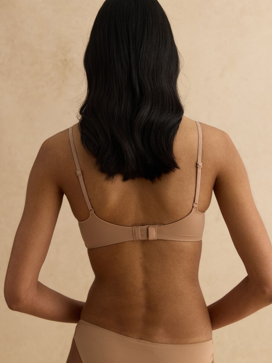 Beige bralette bra with removable padding_2