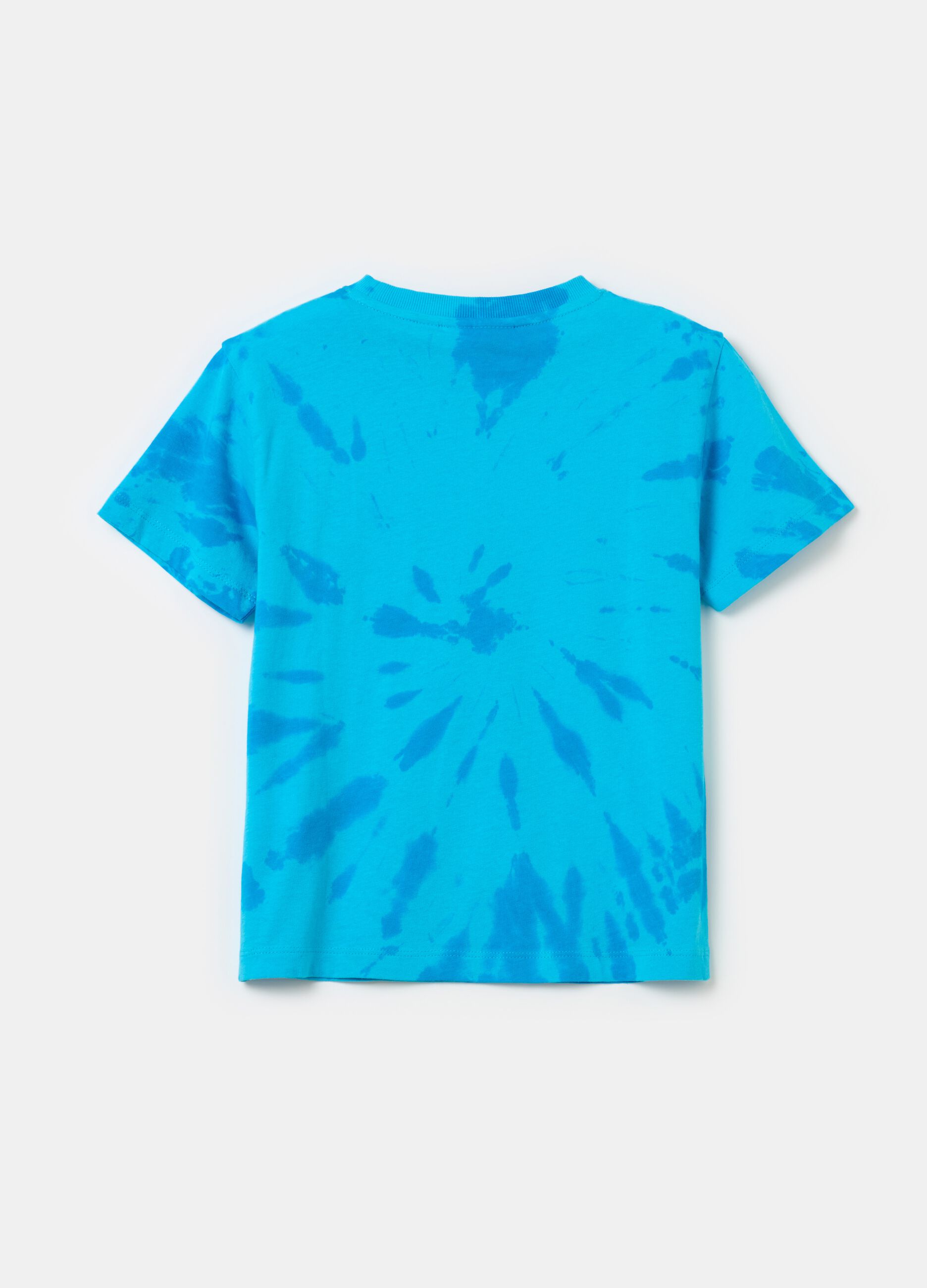 T-shirt Tie Dye con stampa Pokemon Pikachu