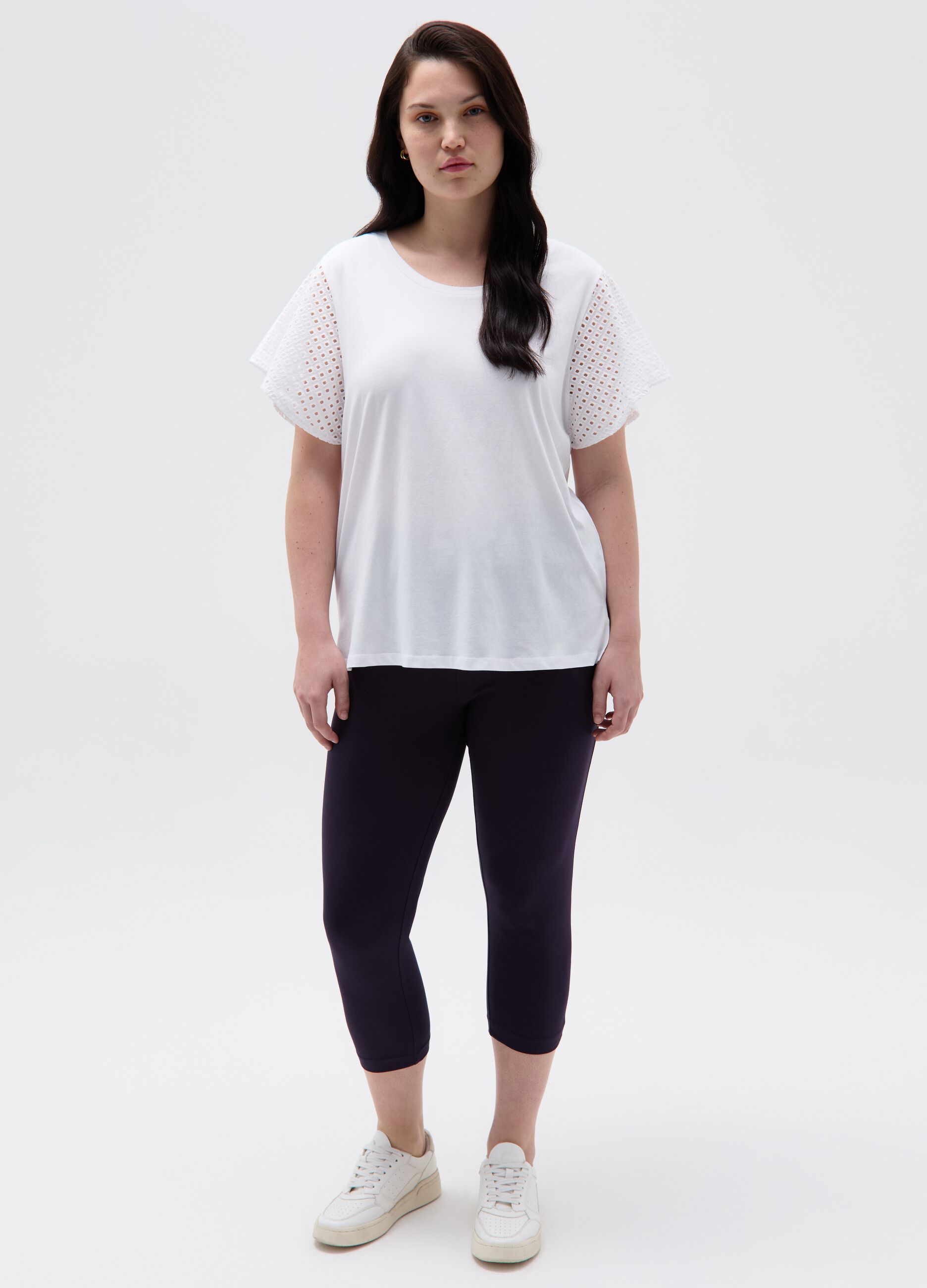 Essential Curvy crop stretch leggings