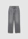 Grey Straight Denim Jeans_4