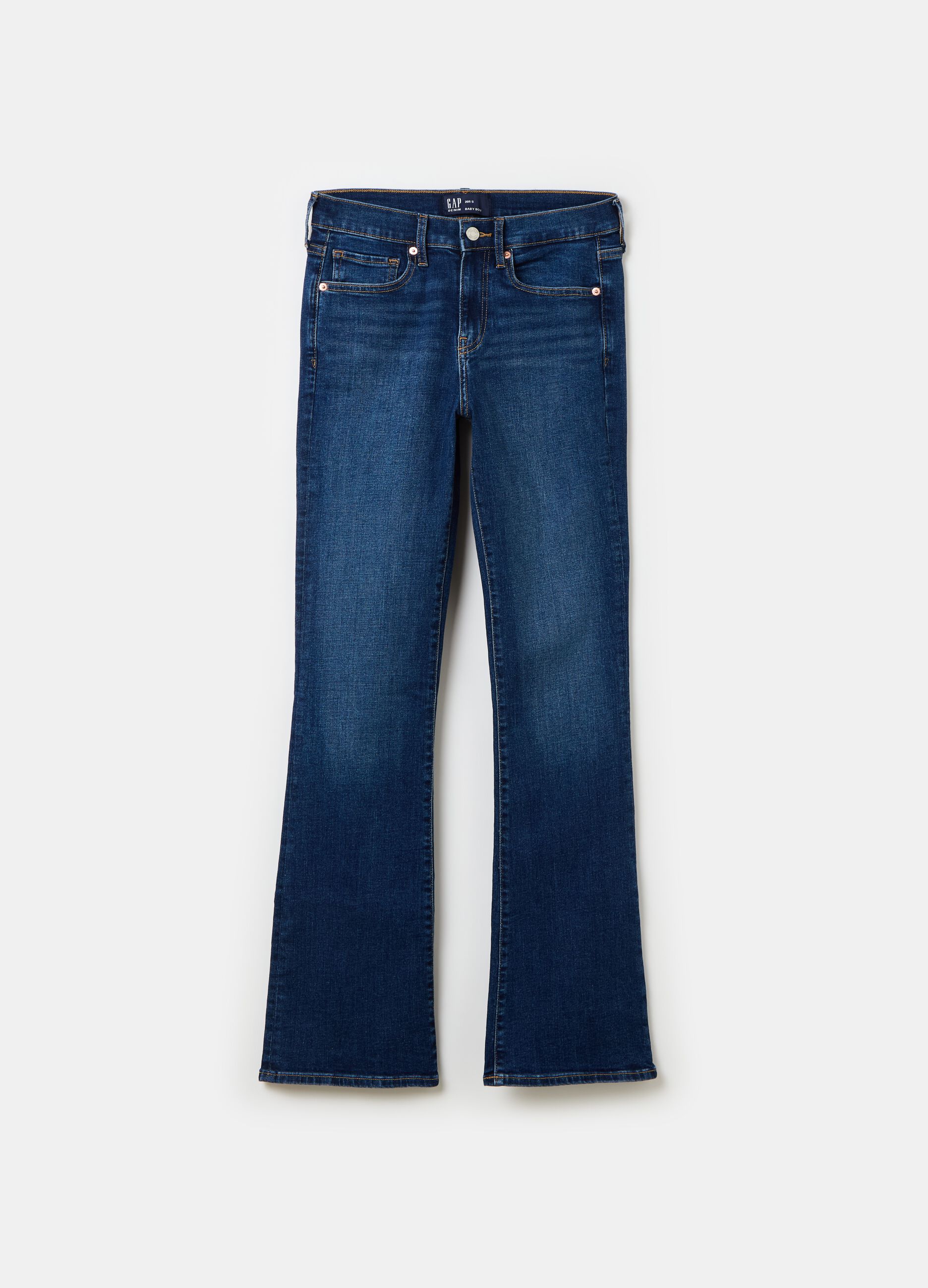 Jeans bootcut flare fit a vita alta