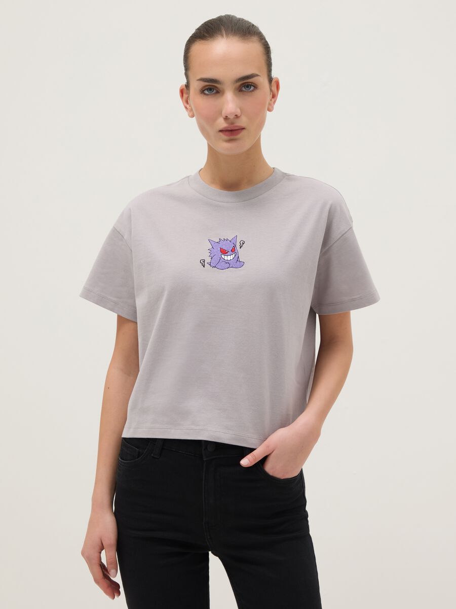 Grey pure cotton T-shirt regular fit with Pok&eacute;mon print_0
