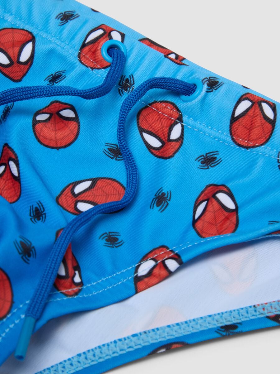 Slip mare azzurro in tessuto elasticizzato per bambino_2