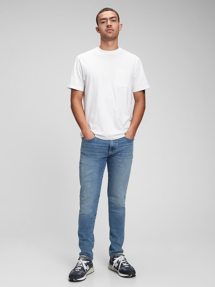 Skinny-fit jeans with fading_0