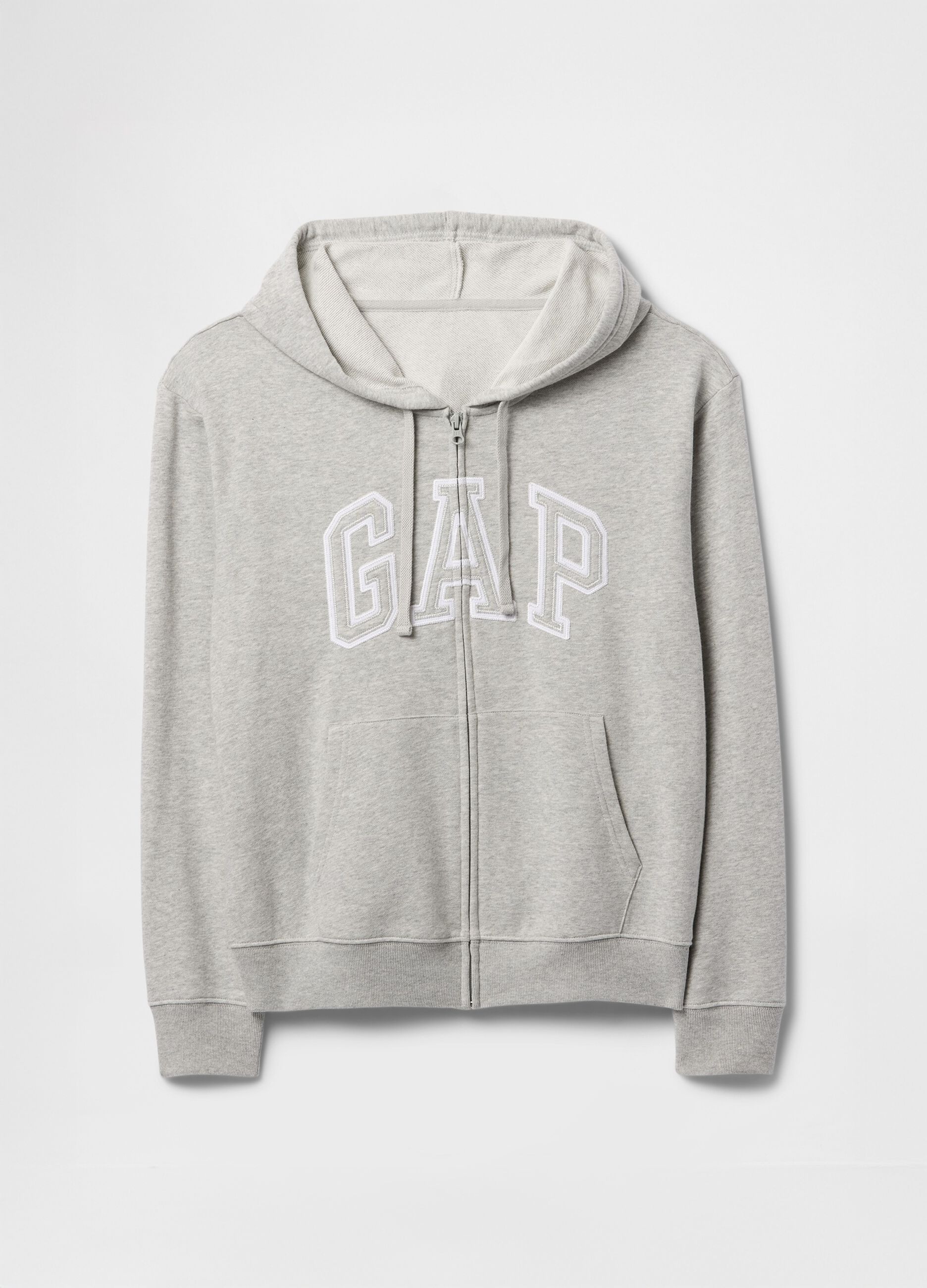 Felpa con cappuccio grigia con logo GAP