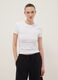 White fitted short-sleeve stretch cotton T-shirt_2