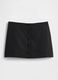 Black Linen Blend Regular Fit Skirt_3