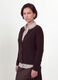 Multicolour pure cotton crew-neck cardigan, regular fit_0