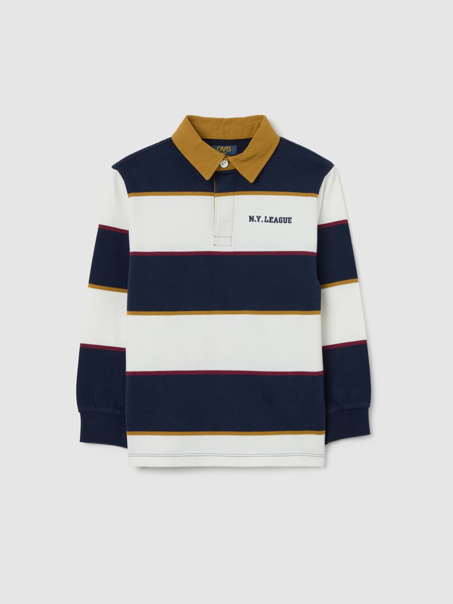Multicolour pure cotton children's polo, regular fit_0