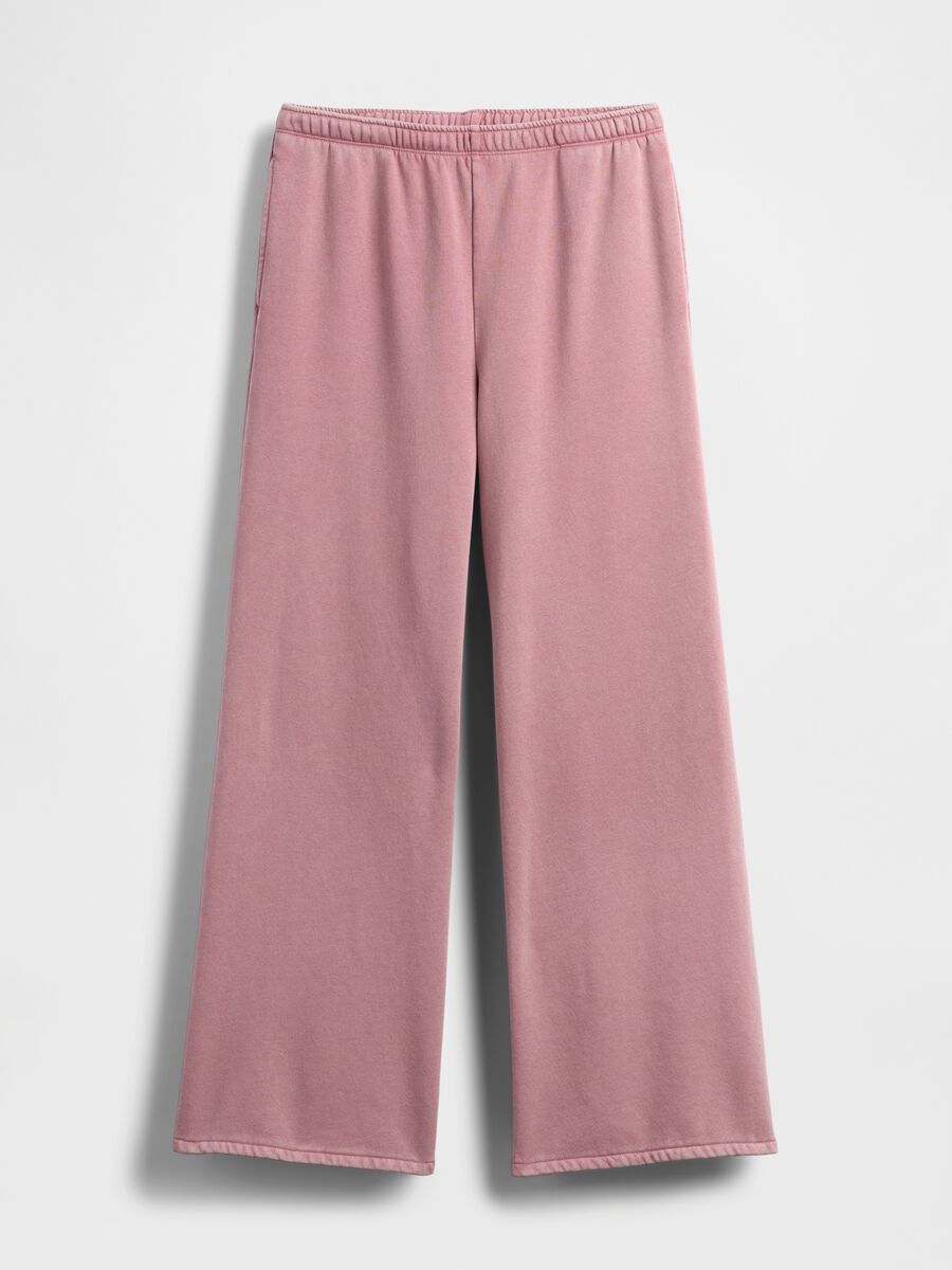 Women's Pink Trousers in Cotton and Polyester Blend_5