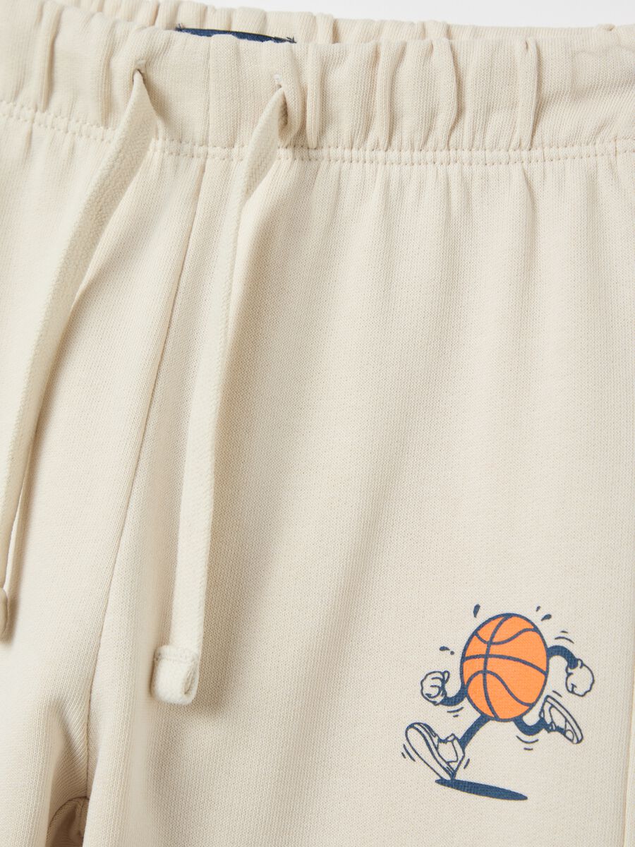 French Terry joggers with drawstring and print_2