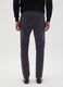 Blue Stretch Cotton Trousers Regular Fit_2