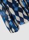 Blue and white geometric print blouse, regular fit_1