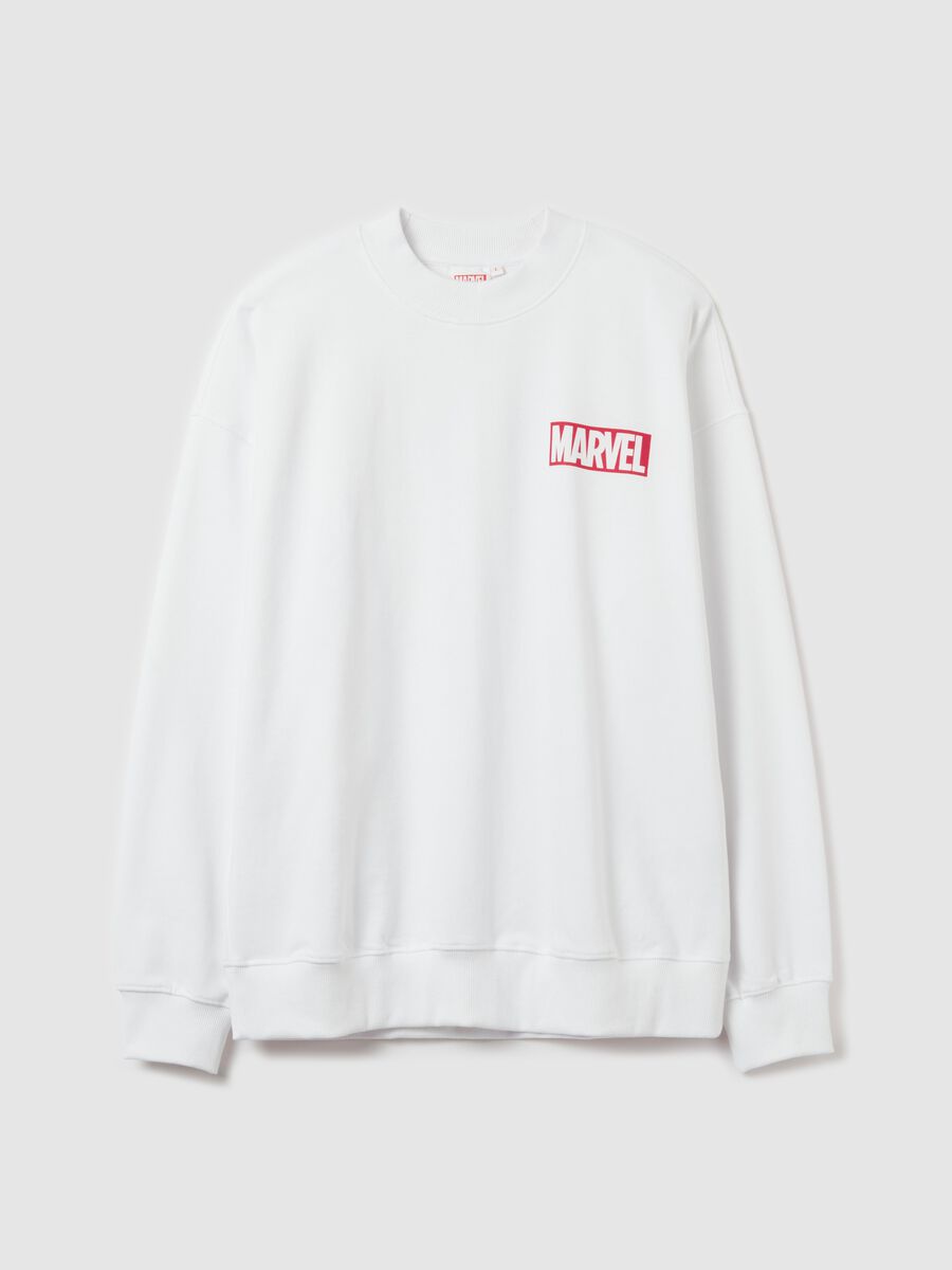 Sweatshirt with Marvel print and round neck_4