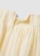 Beige pure cotton midi skirt_1