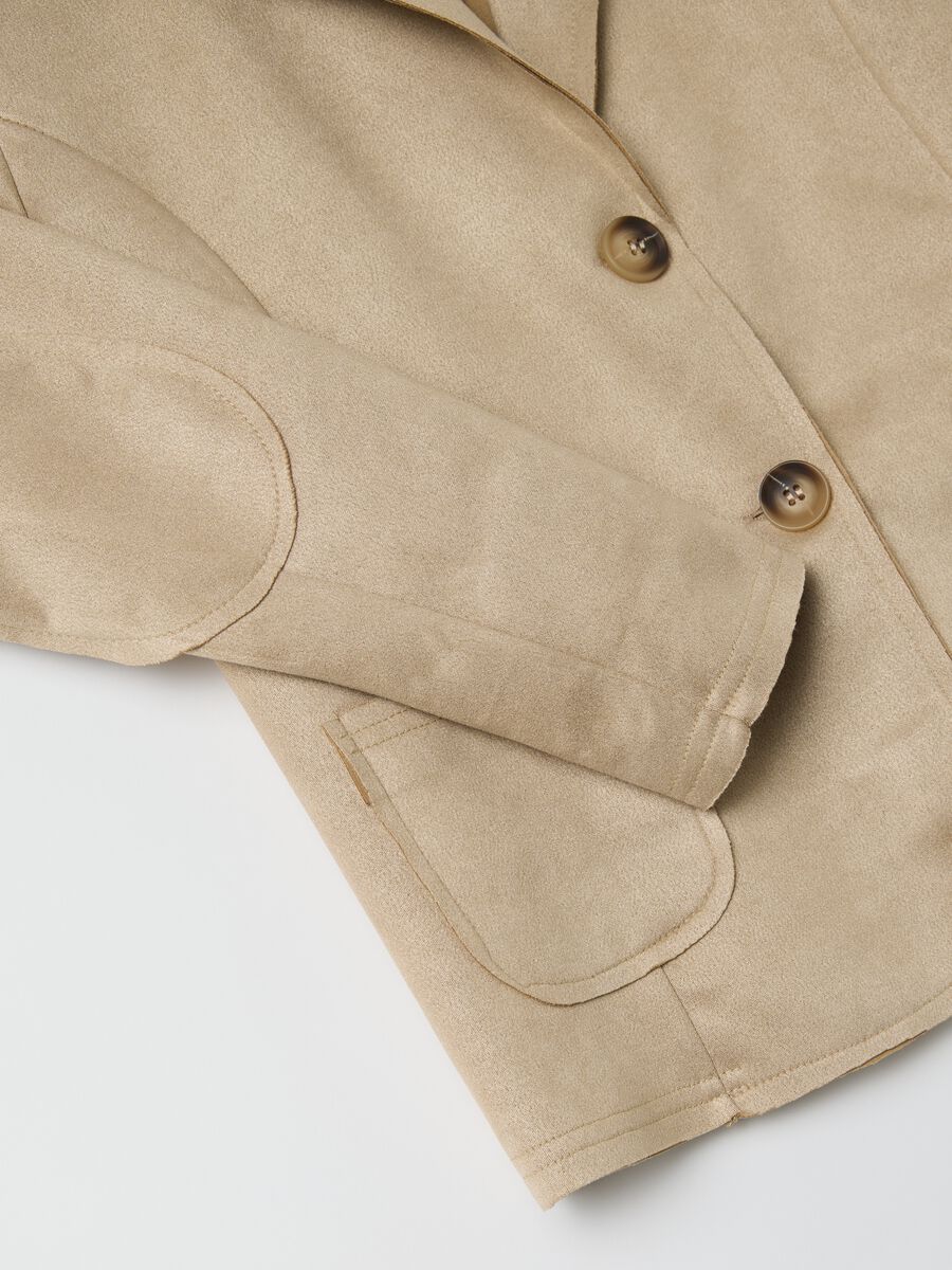 Short beige suede jacket_5