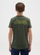 Children's green pure cotton regular fit T-shirt_1