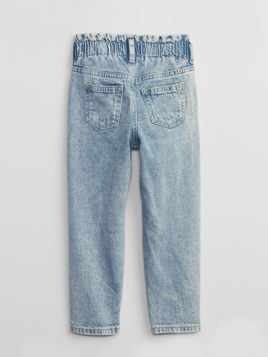 Mum fit jeans with acid wash treatment_1