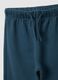 Baby trousers in pure blue cotton with regular fit and elasticated waist_2