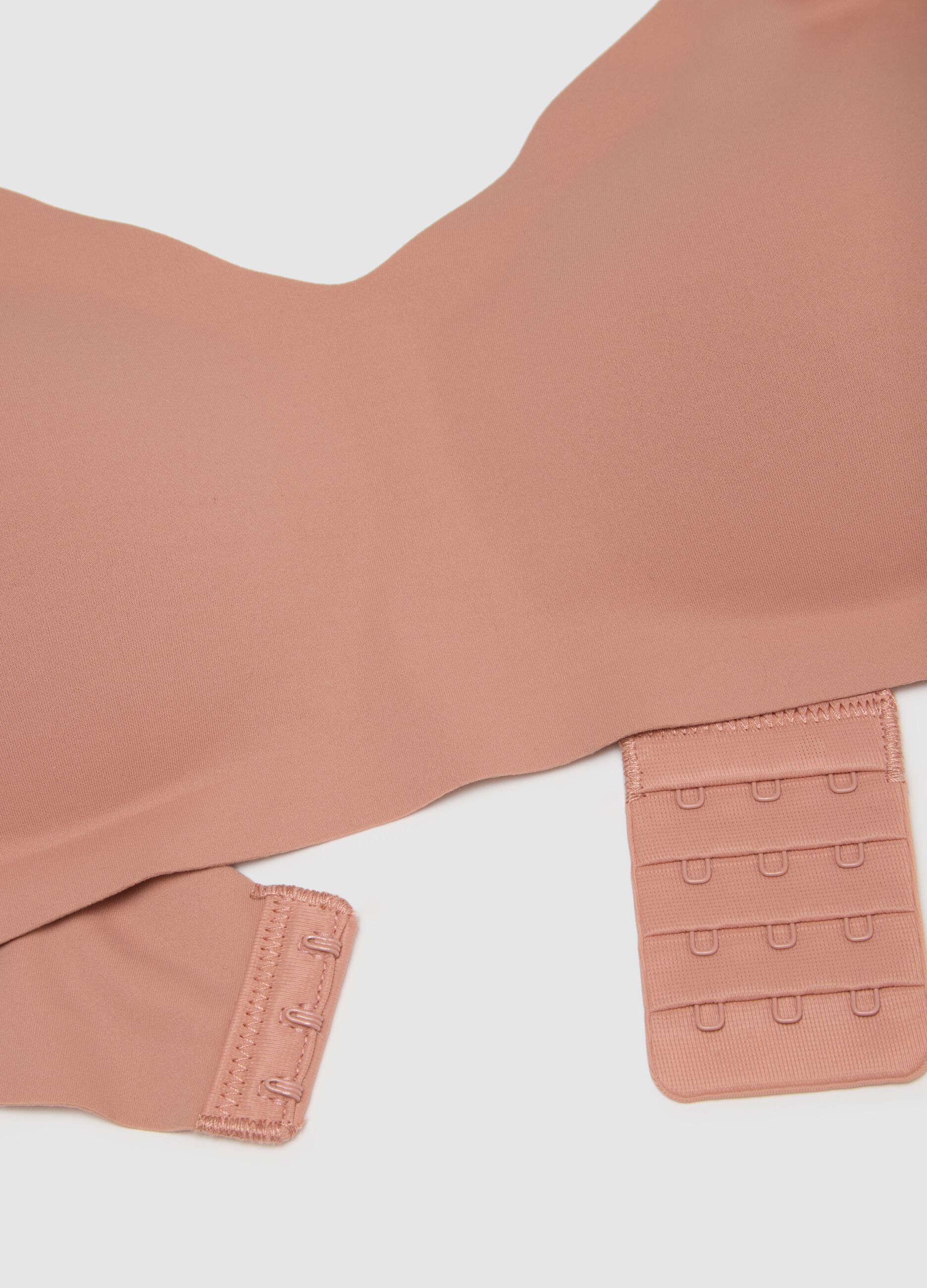 Bra in pink stretch fabric