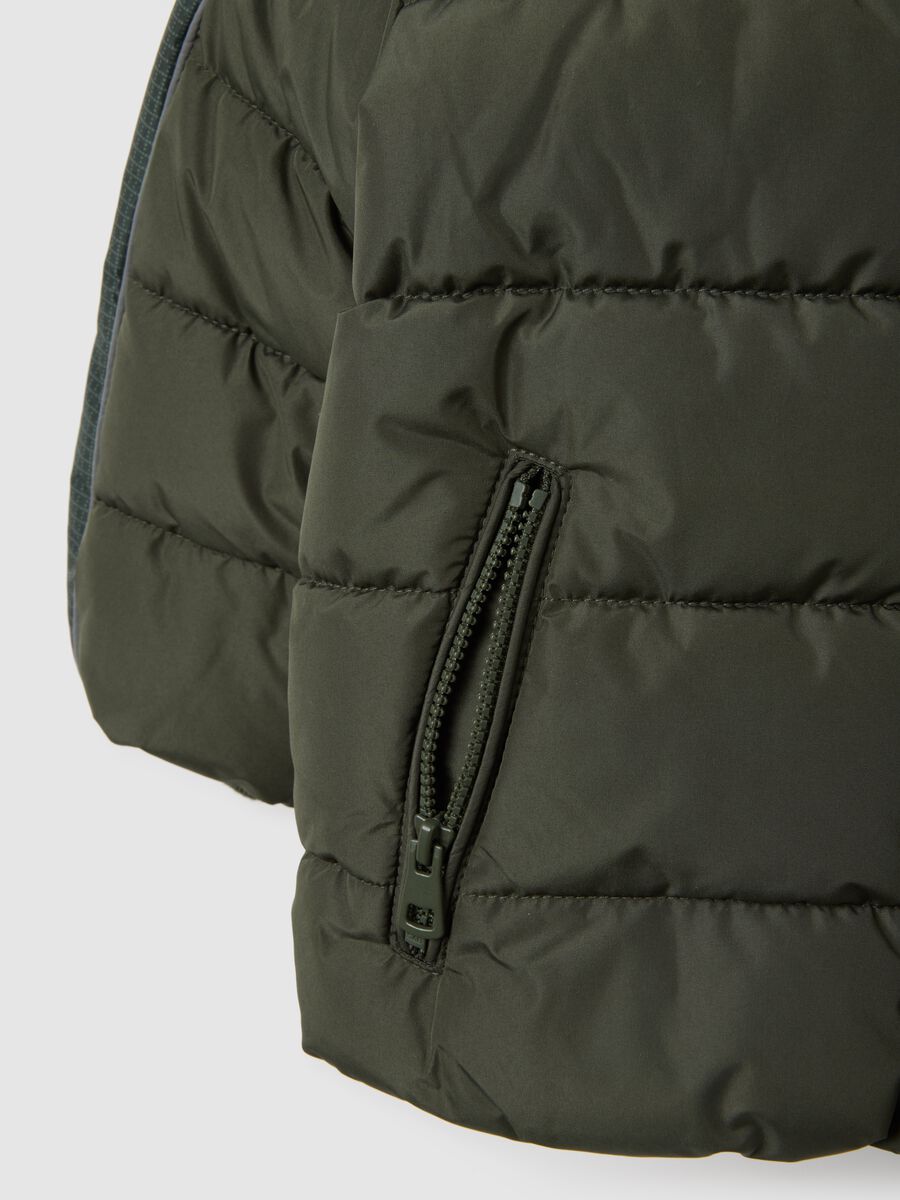 Child's Green Padded Jacket Regular Fit with Hood_2